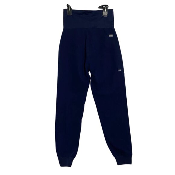 Figs Womens Zamora Maternity Jogger Scrub Pants Navy Blue Nursing Size Small - Picture 2 of 5